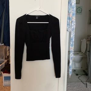 Black crop top
